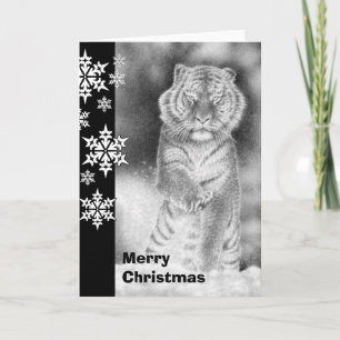 Siberian Tiger Christmas Card