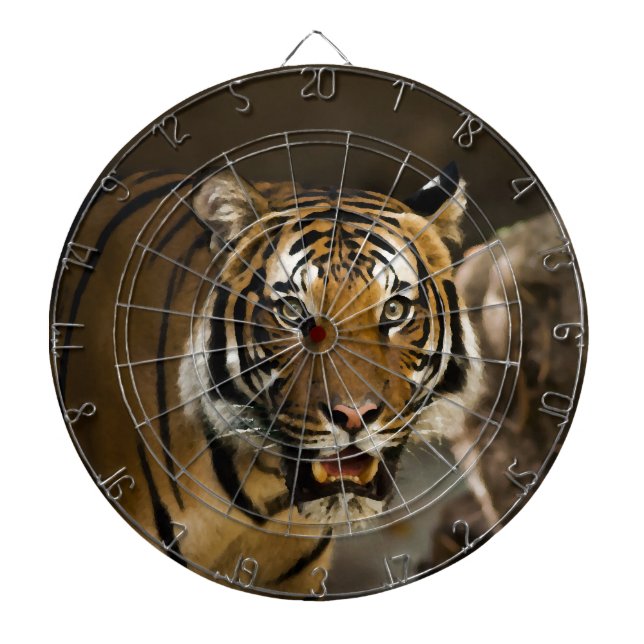 Siberian Tiger Dartboard (Front)