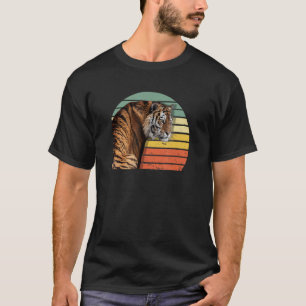 Siberian Tiger Endangered Animal Retro Men Women K T-Shirt