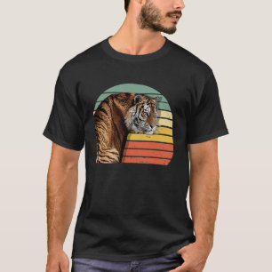 Siberian Tiger Endangered Animal Retro Men Women K T-Shirt