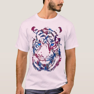 Siberian Tiger Head - Tiger Blue Eyes T-Shirt