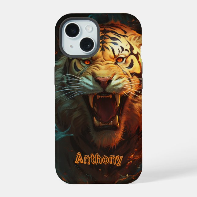 Siberian Tiger  iPhone 15 Case (Back)