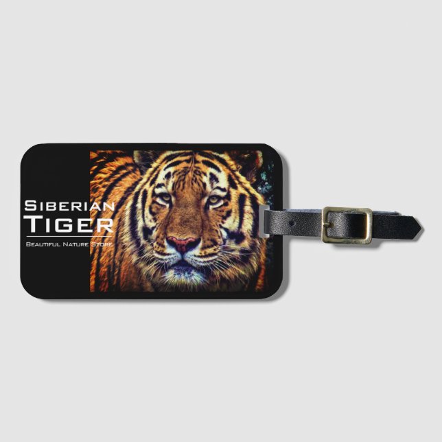 Siberian Tiger:Luggage Tag (Front Horizontal)