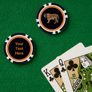 Siberian Tiger Poker Chips