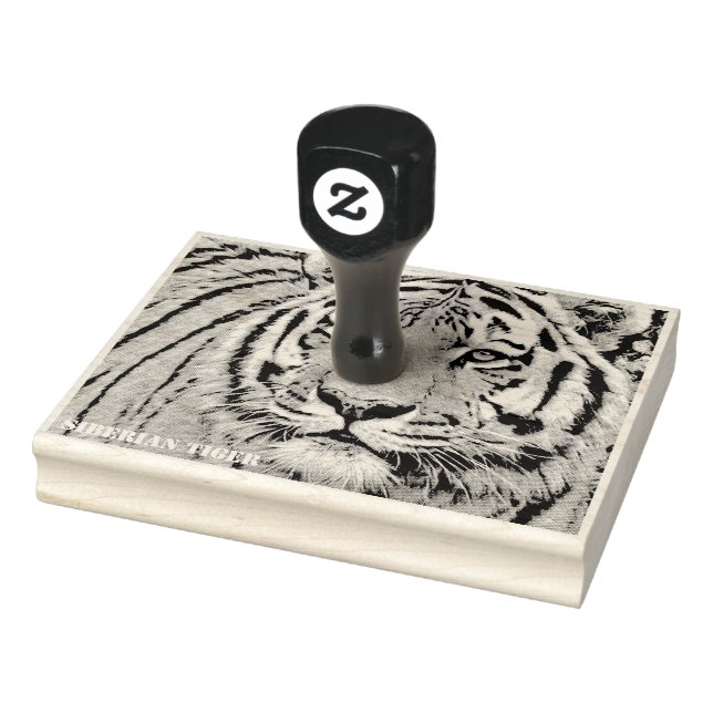 Siberian Tiger rubber stamp (Stamp)