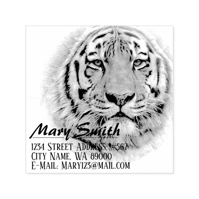 Siberian Tiger Self-Inking Stamp (Design)