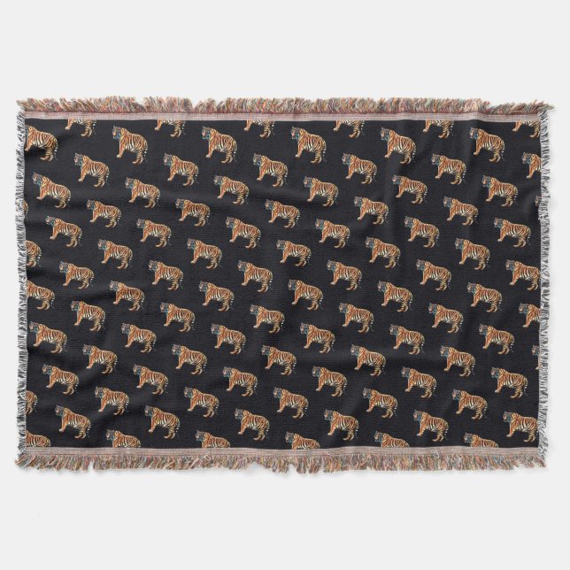 Siberian Tiger Throw Blanket (Front)
