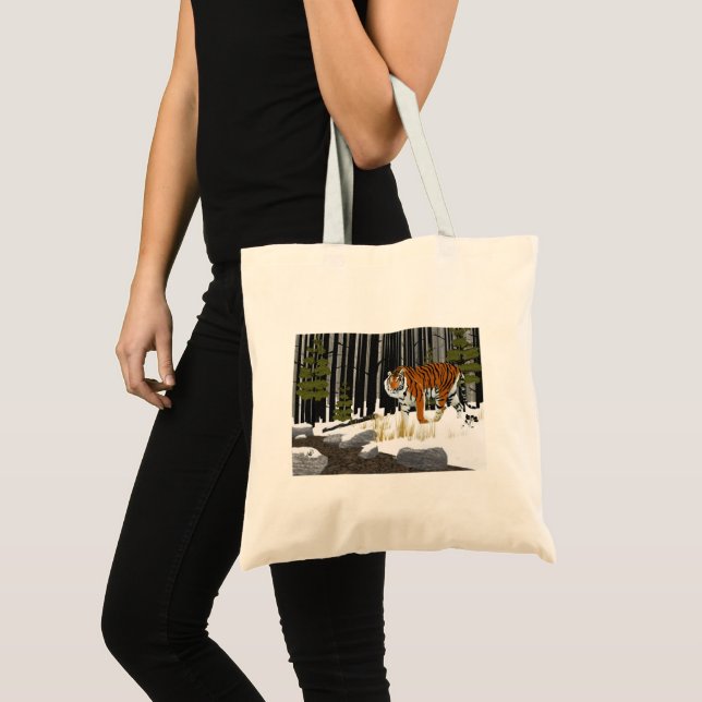 Siberian Tiger Tote Bag (Front (Product))