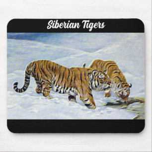 "Siberian Tigers" Mouse Mat