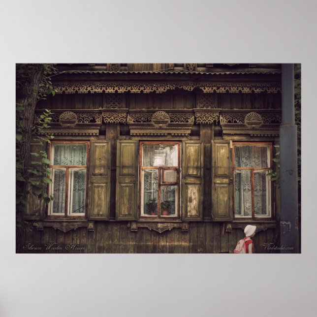 Siberian wooden houses (project by vladstudio.com) poster (Front)