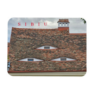 Sibiu eyes windows view fridge magnet