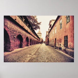 Sibiu mediaeval architecture poster