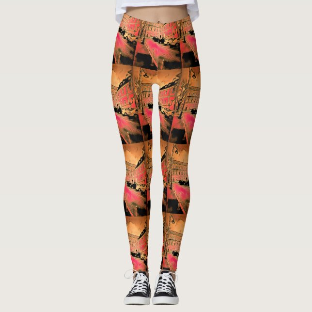 Sibiu painting leggings (Front)