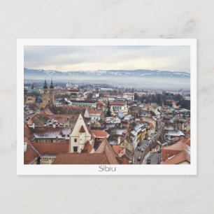 Sibiu panorama postcard