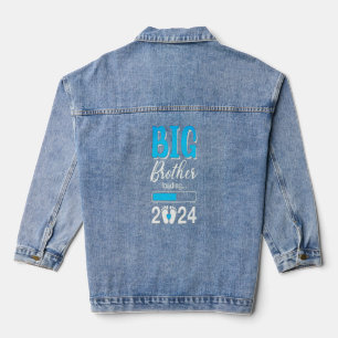Sibling bond Promoted to Big Brother Baby Denim Jacket
