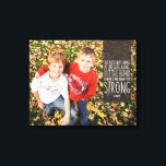 Sibling Bond Quote with Your Photo Canvas Print<br><div class="desc">Sibling Bond Quote Wrapped Canvas with Your Photo. Quote reads "Our paths may change as life goes along,  but the bond between us will remain ever strong." Quote and ribbon graphic can be moved to make the perfect fit with your photo.</div>