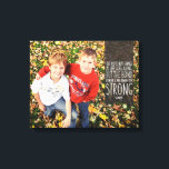 Sibling Bond Quote with Your Photo Canvas Print<br><div class="desc">Sibling Bond Quote Wrapped Canvas with Your Photo. Quote reads "Our paths may change as life goes along,  but the bond between us will remain ever strong." Quote and ribbon graphic can be moved to make the perfect fit with your photo.</div>