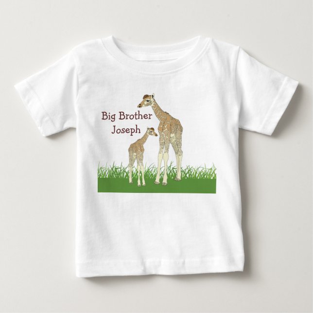 Sibling Giraffes Kid's T-Shirt (Front)