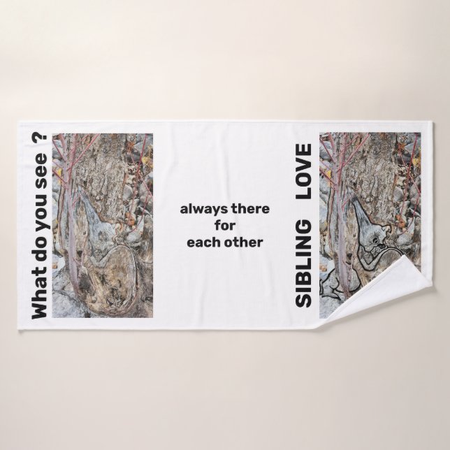 Sibling Love Bath Towel (Bath Towel)