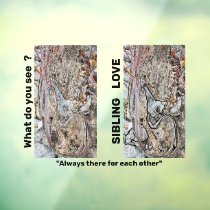 Sibling Love Window Cling/ Window Decal