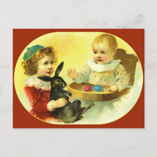 "Sibling Negotiations" Postcard