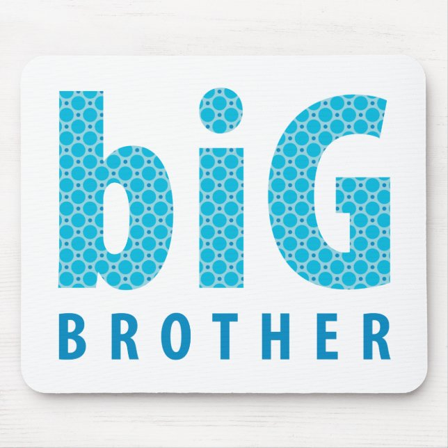 SIBLINGS COLLECTION - big brother {blue} Mouse Mat (Front)