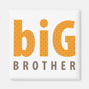 SIBLINGS COLLECTION - big brother {orange} Magnet