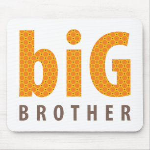 SIBLINGS COLLECTION - big brother {orange} Mouse Mat