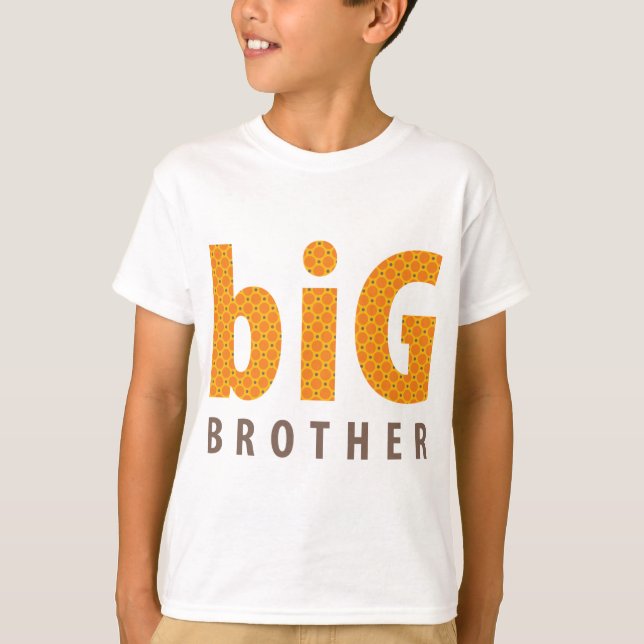 SIBLINGS COLLECTION - big brother {orange} T-Shirt (Front)