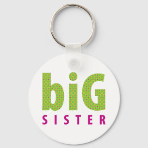 SIBLINGS COLLECTION - big sister {lime} Key Ring