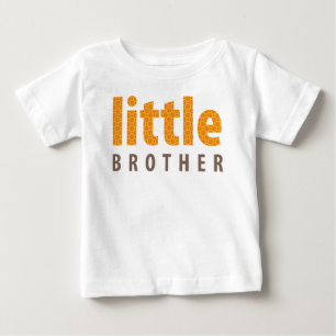 SIBLINGS COLLECTION - little brother {orange} Baby T-Shirt