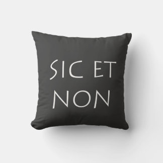 sic et non cushion