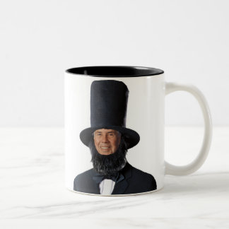 Sic semper tyrannis! Happy Presiden... Two-Tone Coffee Mug