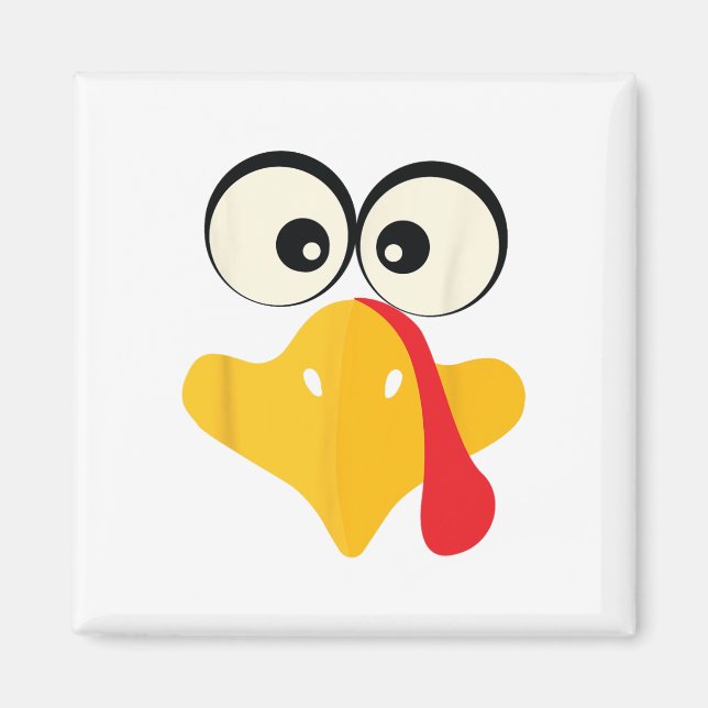 Sic Turkey Face Happy Thanksgiving Dinner Group Ma Magnet (Front)