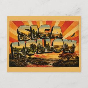 Sica Hollow SD Forest Prairie Streams Art Postcard