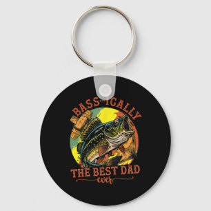 Sically The Best Dad Ever B Fishing Fisher Fathers Key Ring