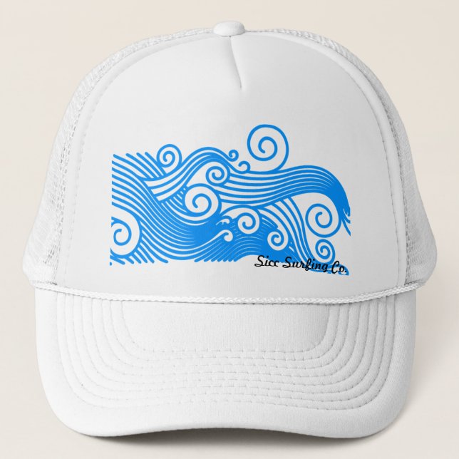 Sicc Surfing Company Hat! Trucker Hat (Front)