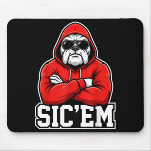 Sic'em Bulldogs Graphic Men Women Kid Boy Girl  Mouse Mat