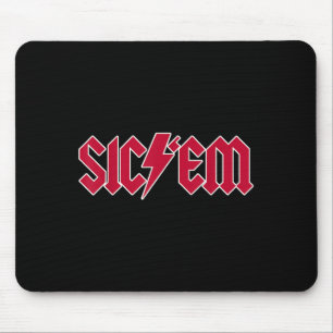 Sicem Go Dawgs Highschool Football Spirit Shirt Mouse Mat