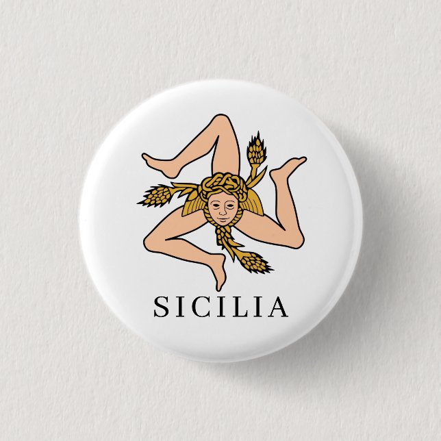 Sicilia 3 Cm Round Badge (Front)