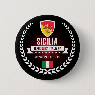 Sicilia 6 Cm Round Badge