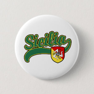Sicilia 6 Cm Round Badge