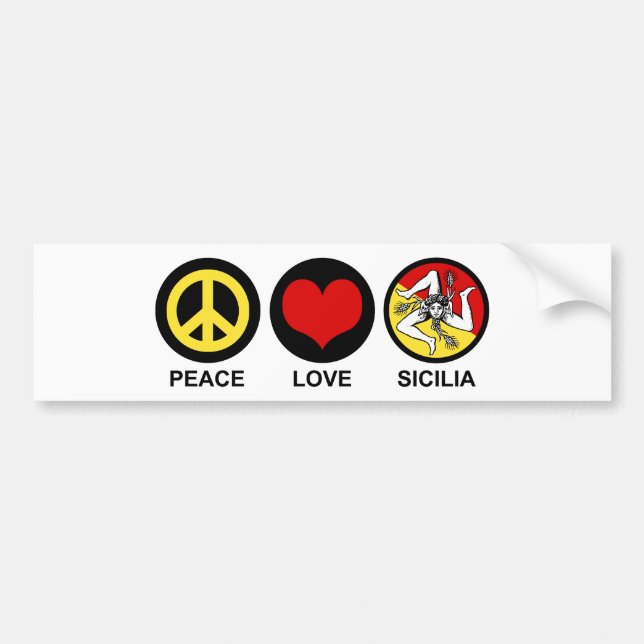 Sicilia Bumper Sticker (Front)