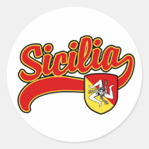 Sicilia Classic Round Sticker