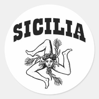 Sicilia Classic Round Sticker