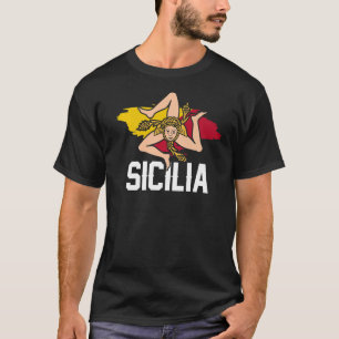 Sicilia Flag Sicily Palermo Italy 40 T-Shirt