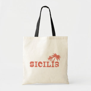 Sicilia Palm Island Sunset Tote Bag