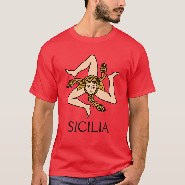 Sicilia - Sicilian Triskelion Shirt (Front)