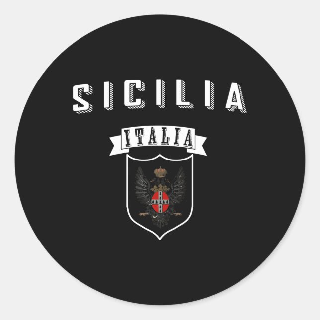 Sicilia Sicily Italy Classic Round Sticker (Front)