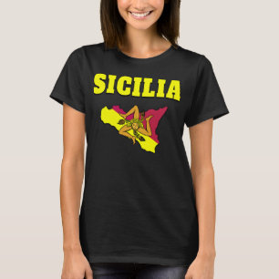 Sicilia Sicily Trinacria Design  T-Shirt